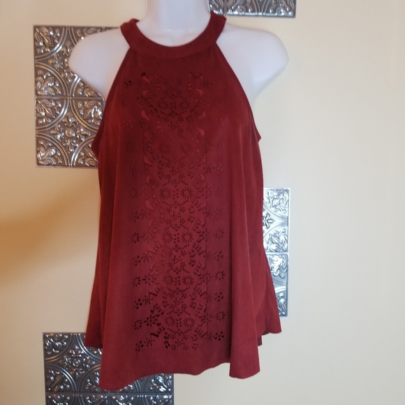 Altar'd State Laser Cut Halter Size S - Picture 2 of 6